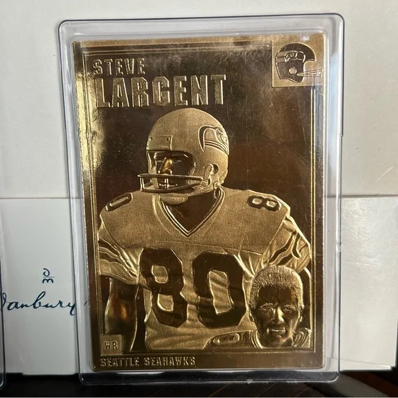 Danbury Mint 22kt Gold Football Legend Cards - Picture 4 of 6